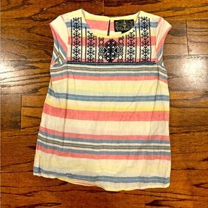 James Coviello embroidered top size XS